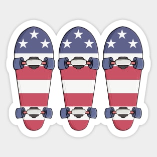 USA Skateboards Sticker